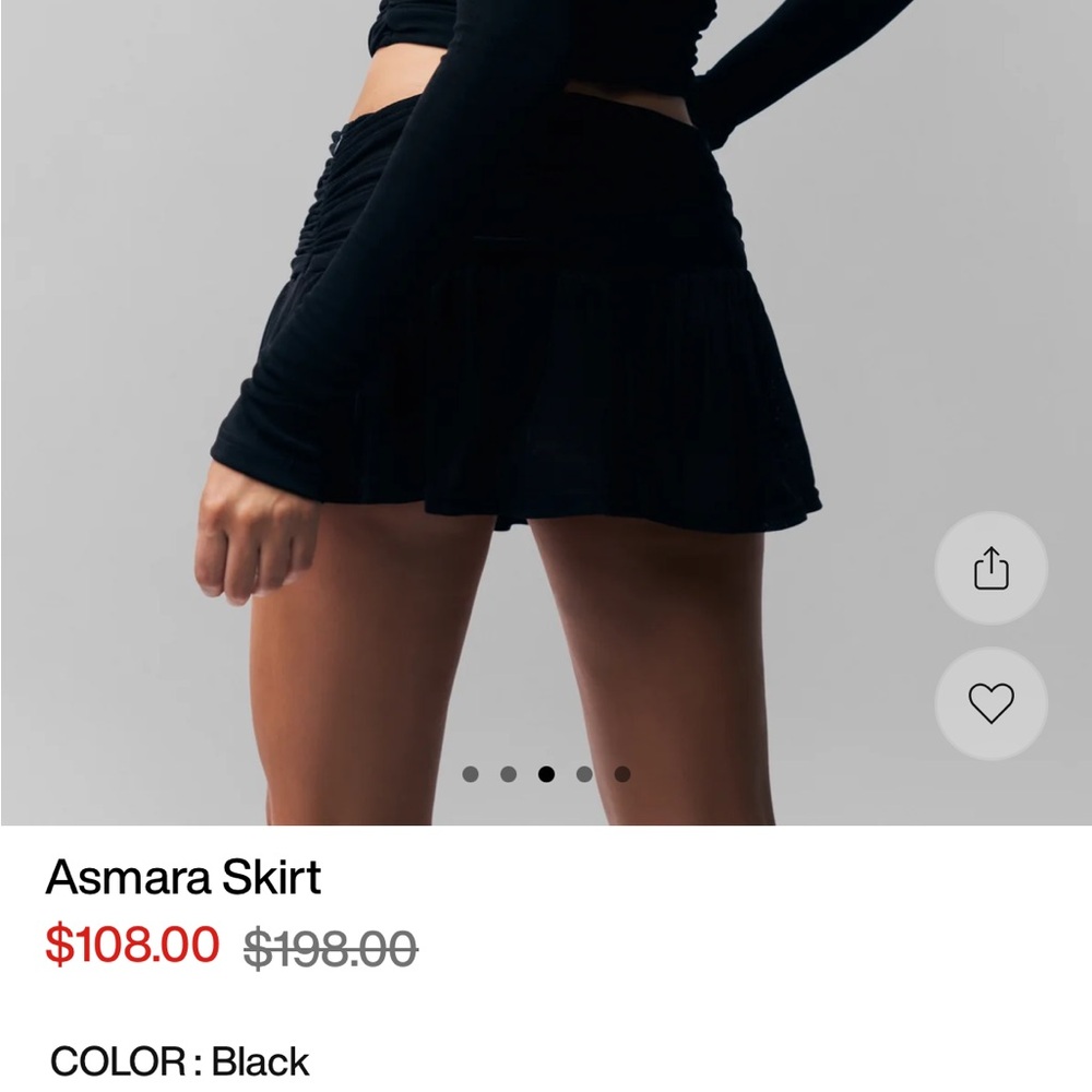 Guizio Asmara Mini Skirt - Black - Picture 2 of 12
